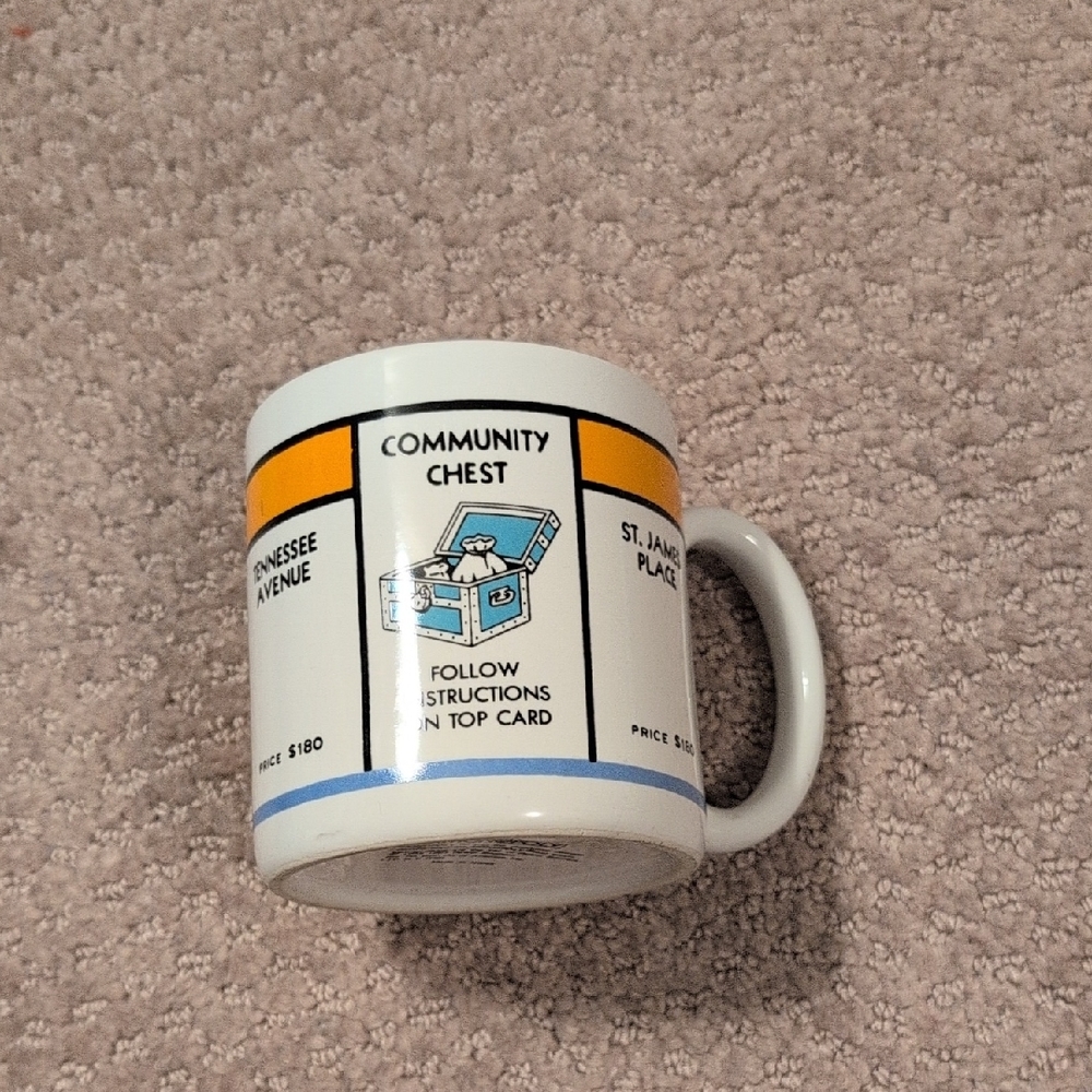 MONOPOLY Ceramic Mug NWOT